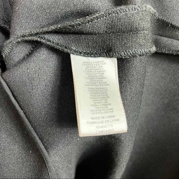 Rebecca Taylor Black Lace Panel Ponte Sleeveless Fit and Flare Dress Size 6 - Picture 5 of 8